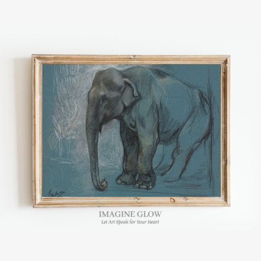 Majestic elephant artwork for nature-inspired home decoration