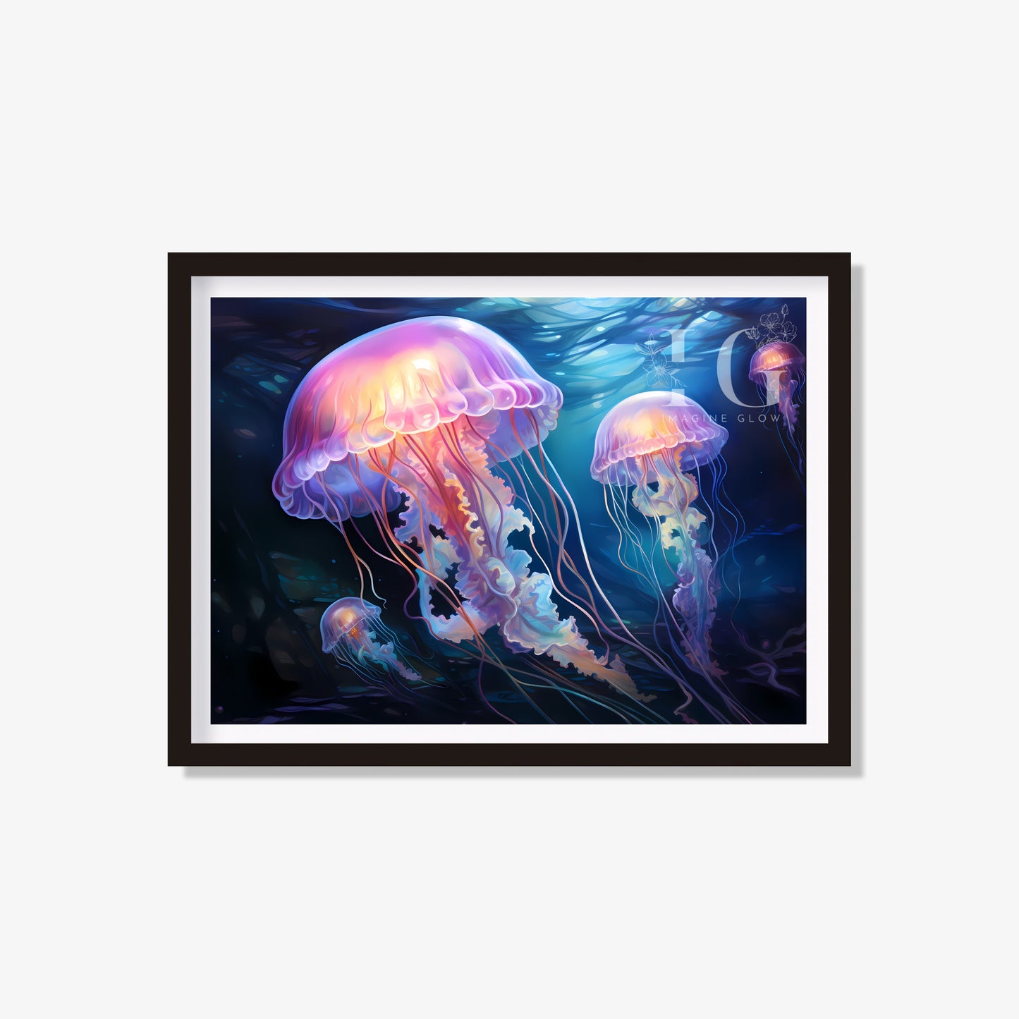 Jellyfish wall art perfect for coastal-themed rooms