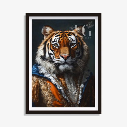 Renaissance Tiger Portrait - Royal Animal Portrait