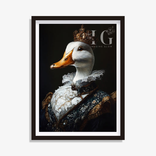 Royal Duck Art - Renaissance Animal Portrait