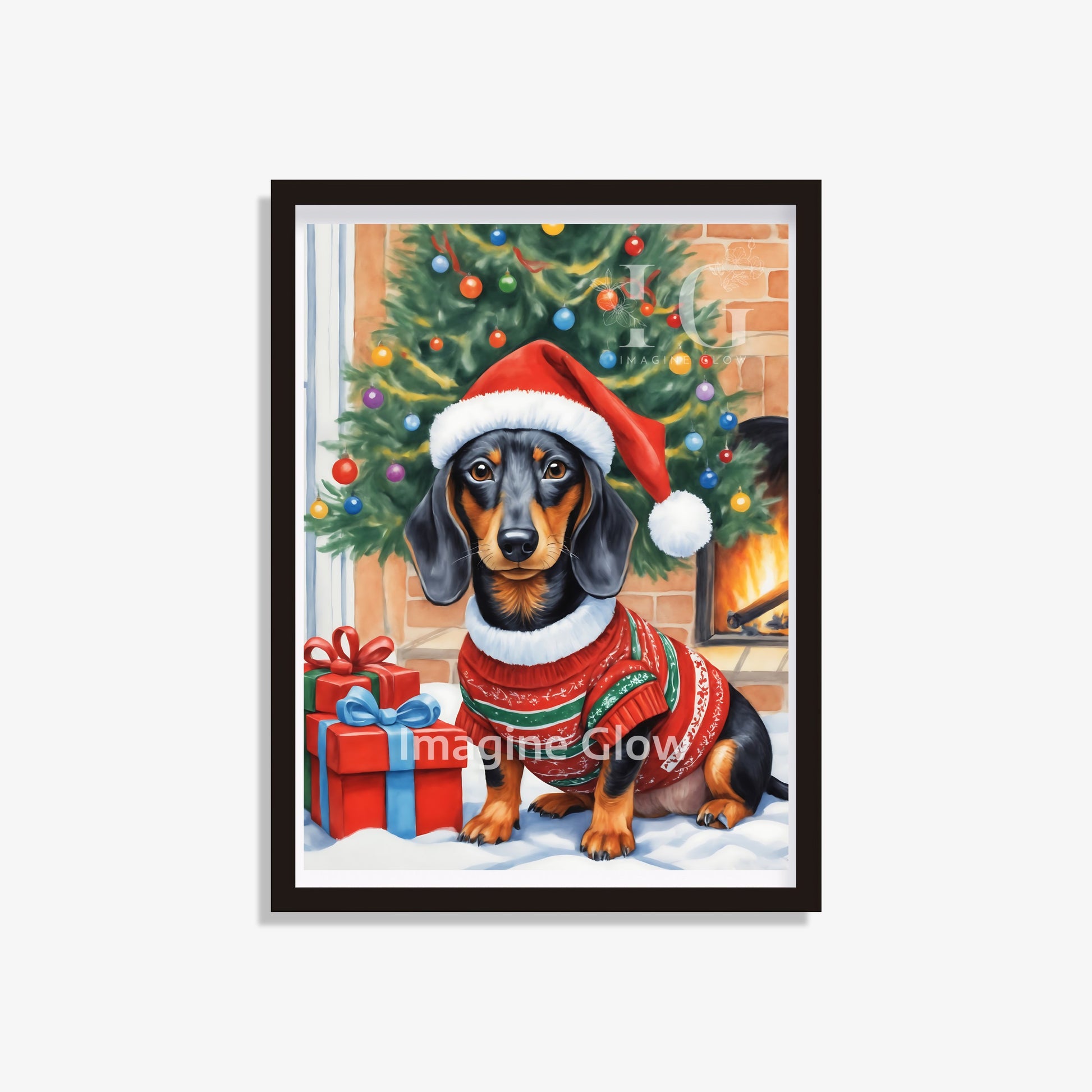 Festive dachshund-themed decor bringing warmth to seasonal celebrations