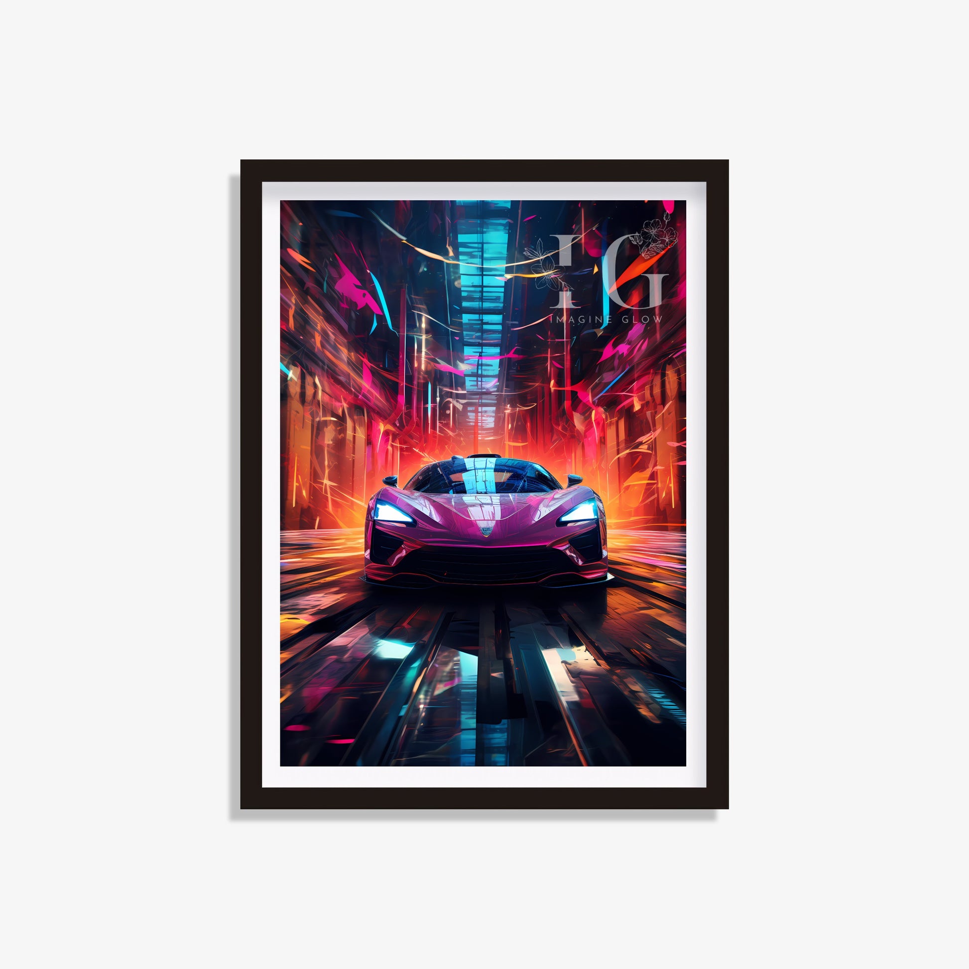 High-performance supercar artwork ideal for car enthusiasts