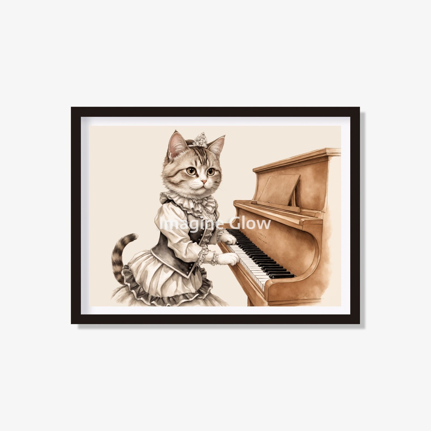 Printable piano art print for music studio decor