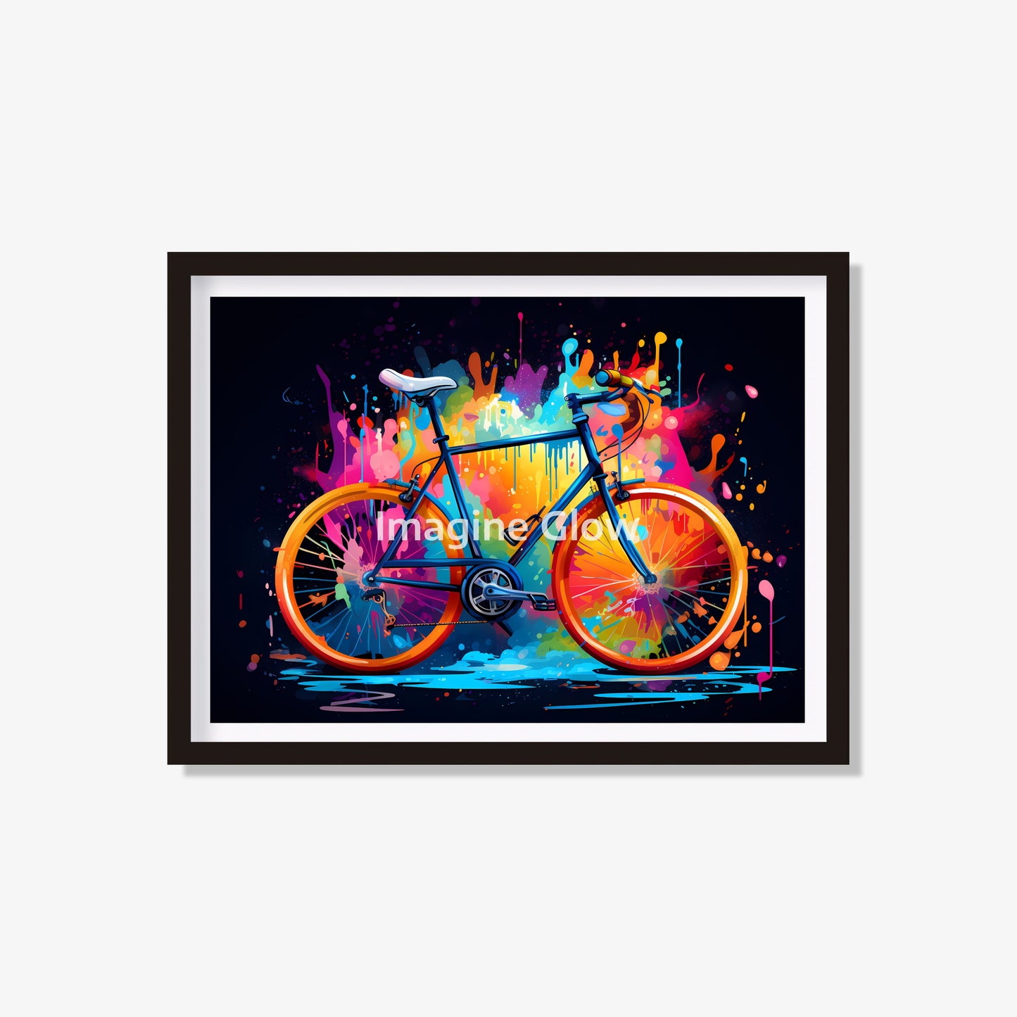 Printable art print featuring a bike, perfect for cycling enthusiasts.