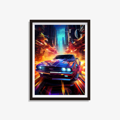 Stylish automotive decor featuring a sleek car design