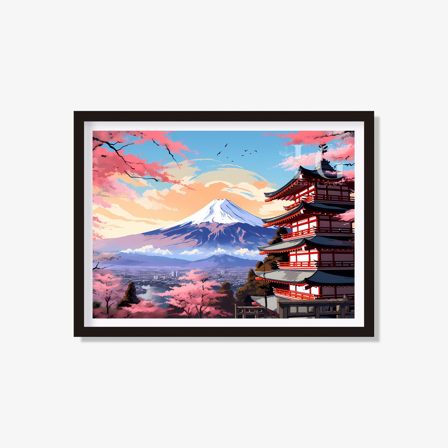 Serene Mount Fuji artwork for a peaceful ambiance