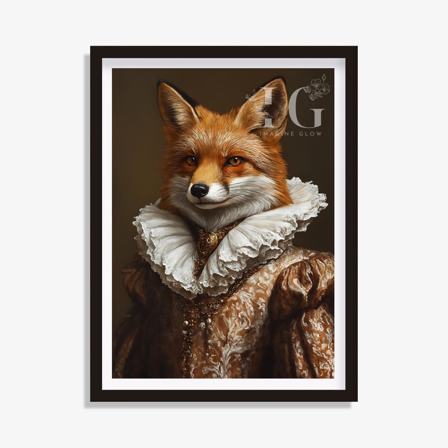 Renaissance Fox Portrait - Animal Portrait