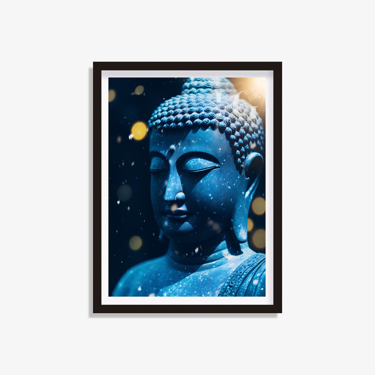 Printable Buddha art print for calm and serene decor.