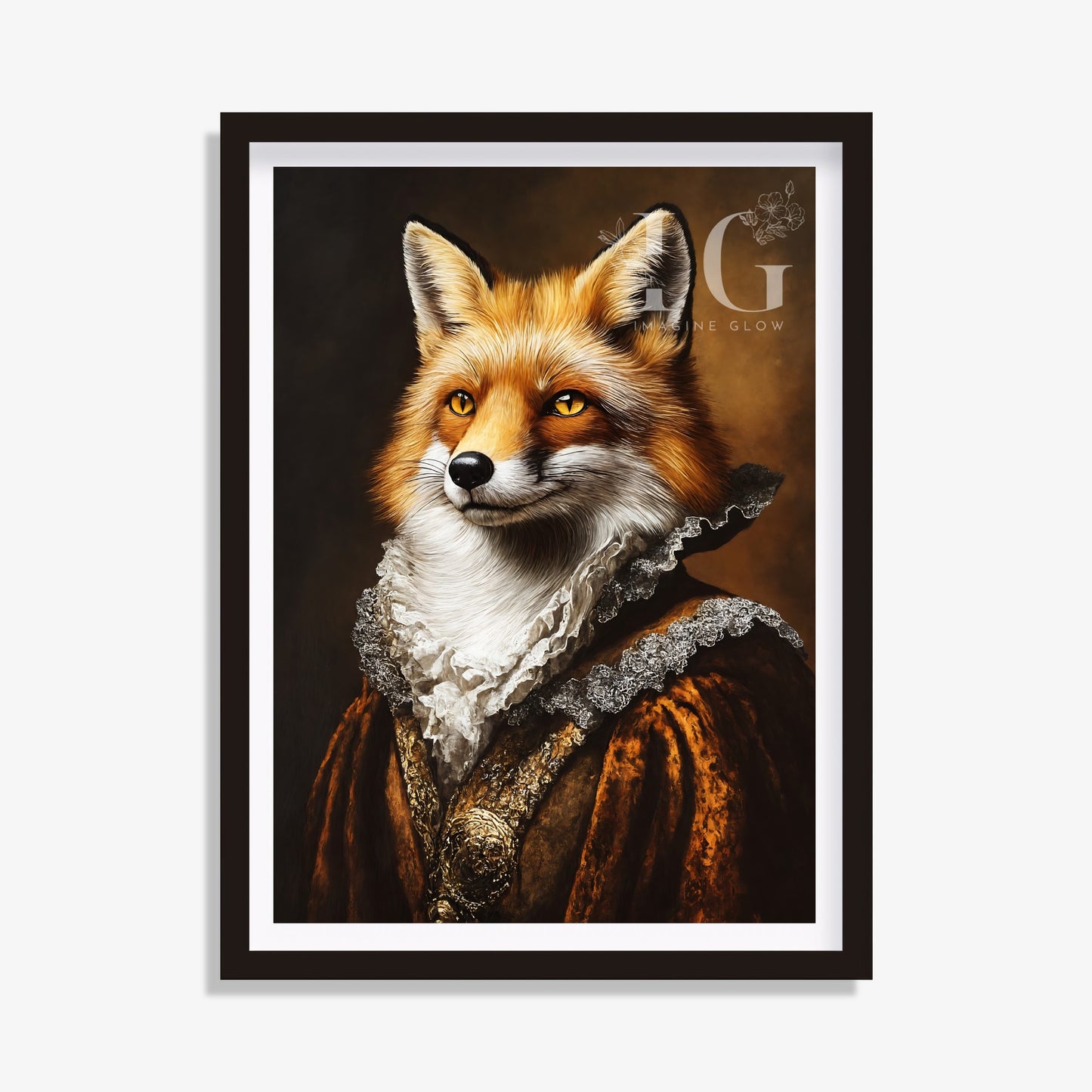 Renaissance Fox Portrait - Animal Portrait