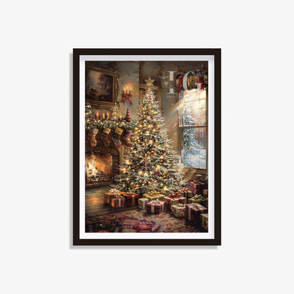 Festive Christmas print featuring holiday-themed artwork, perfect for wall decor.