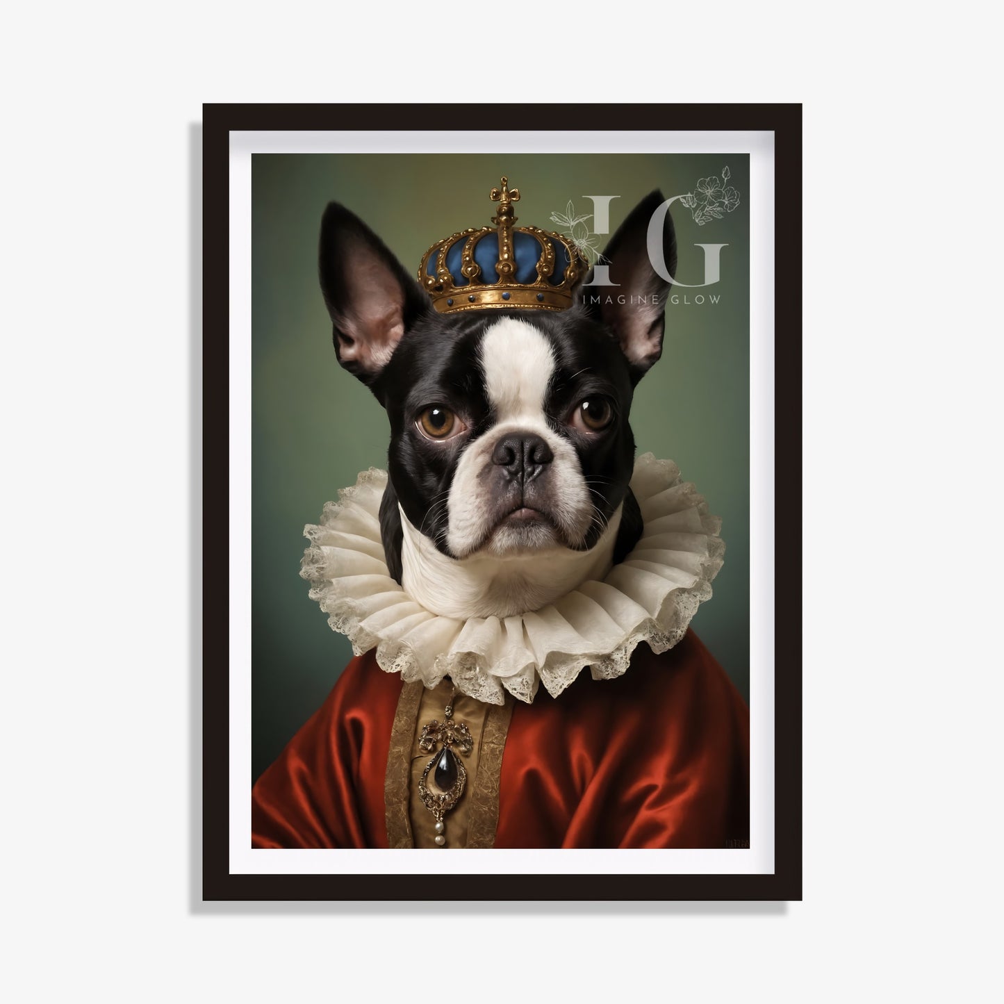 French Bulldog Art Print - Renaissance Pet Portrait