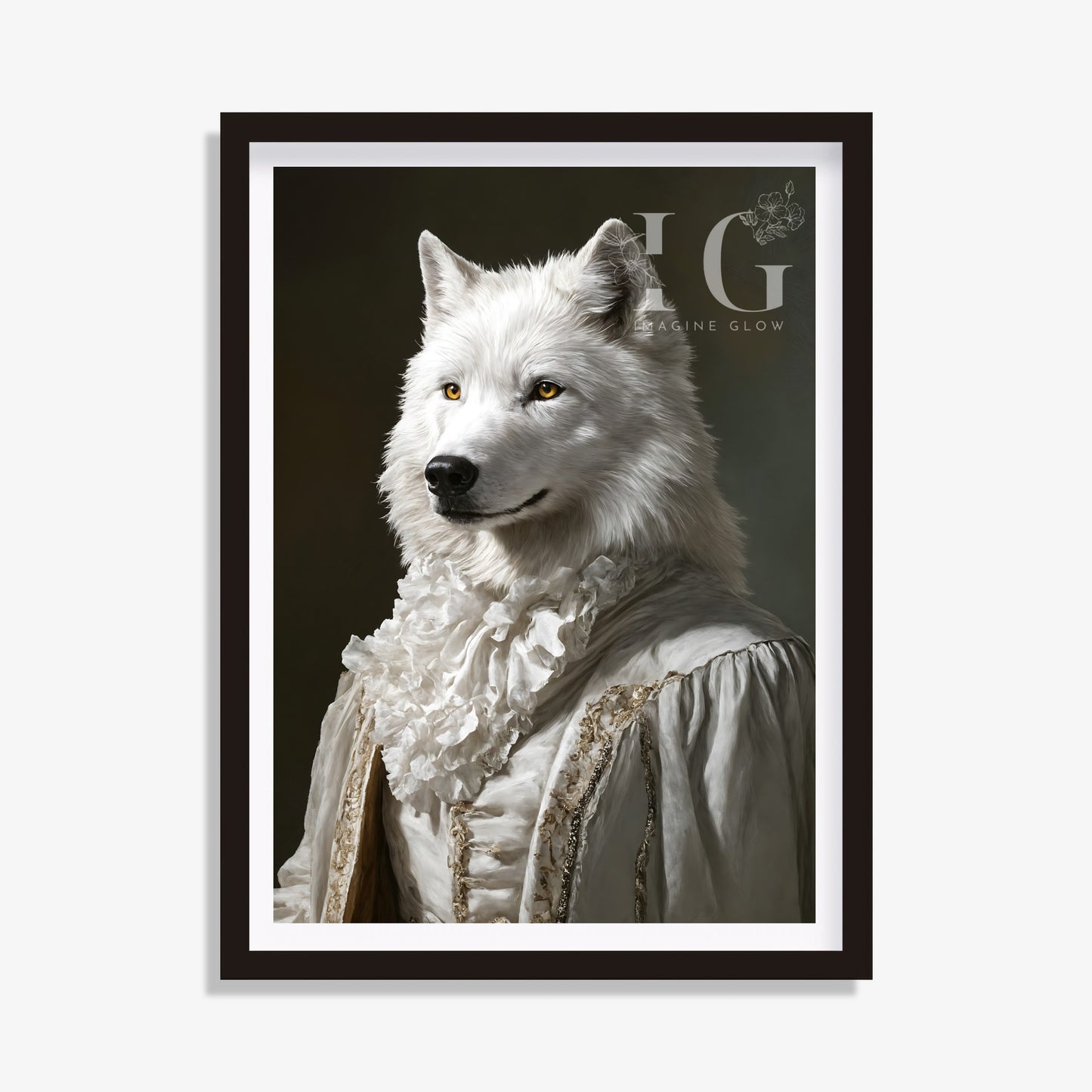 White Wolf Art - Victorian Animal Portrait