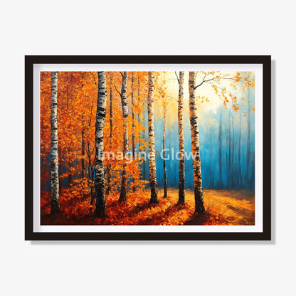 Autumn forest scene for nature-inspired home decor