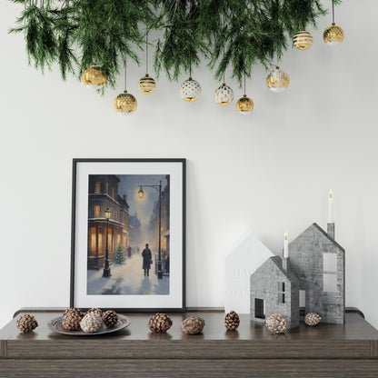 Elegant "A Christmas Carol" print for adding a seasonal touch to your home.