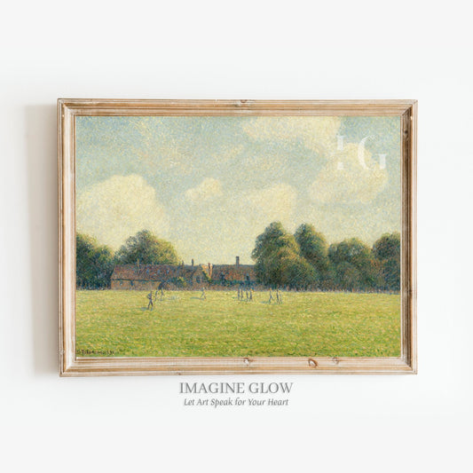 Antique-inspired Hampton Court scene for wall decoration