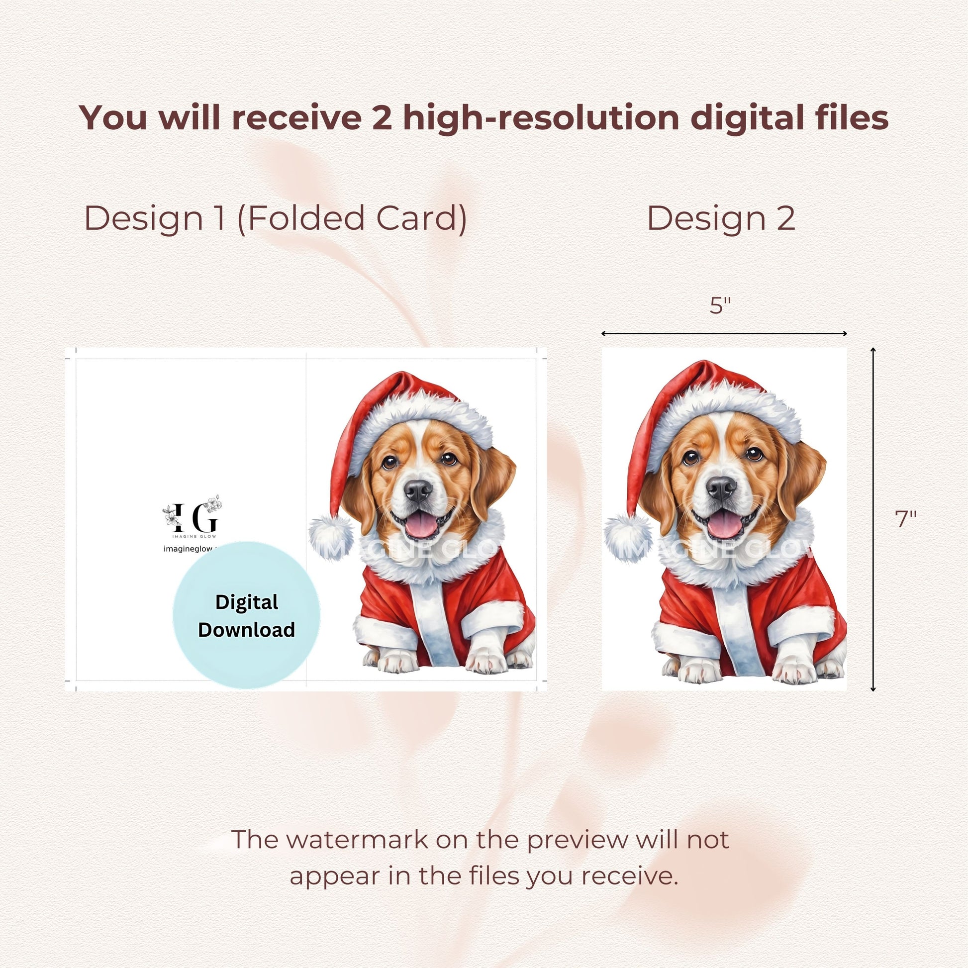 Charming holiday cards ideal for dog lovers and festive celebrations