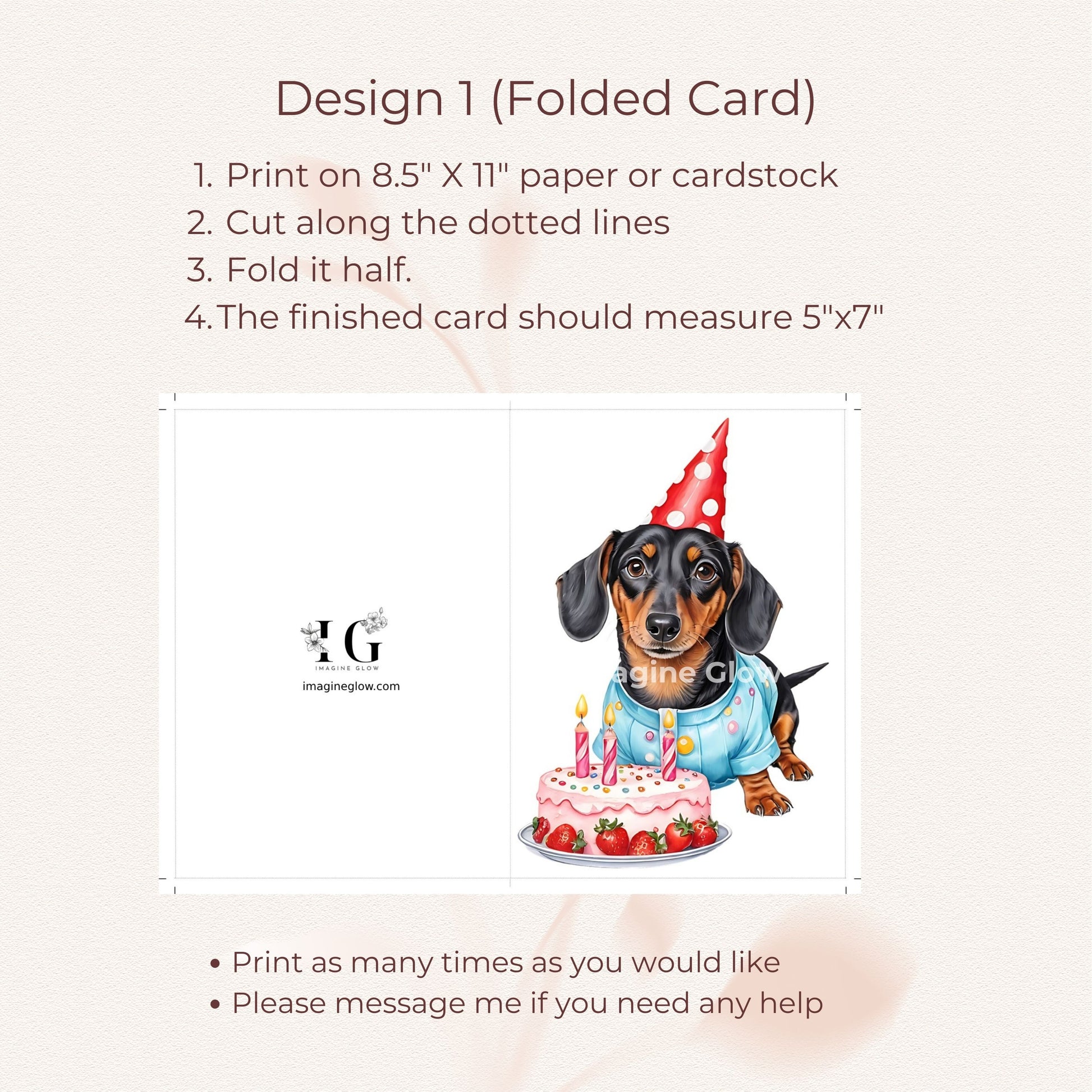 Printable card design perfect for celebrating a special birthday