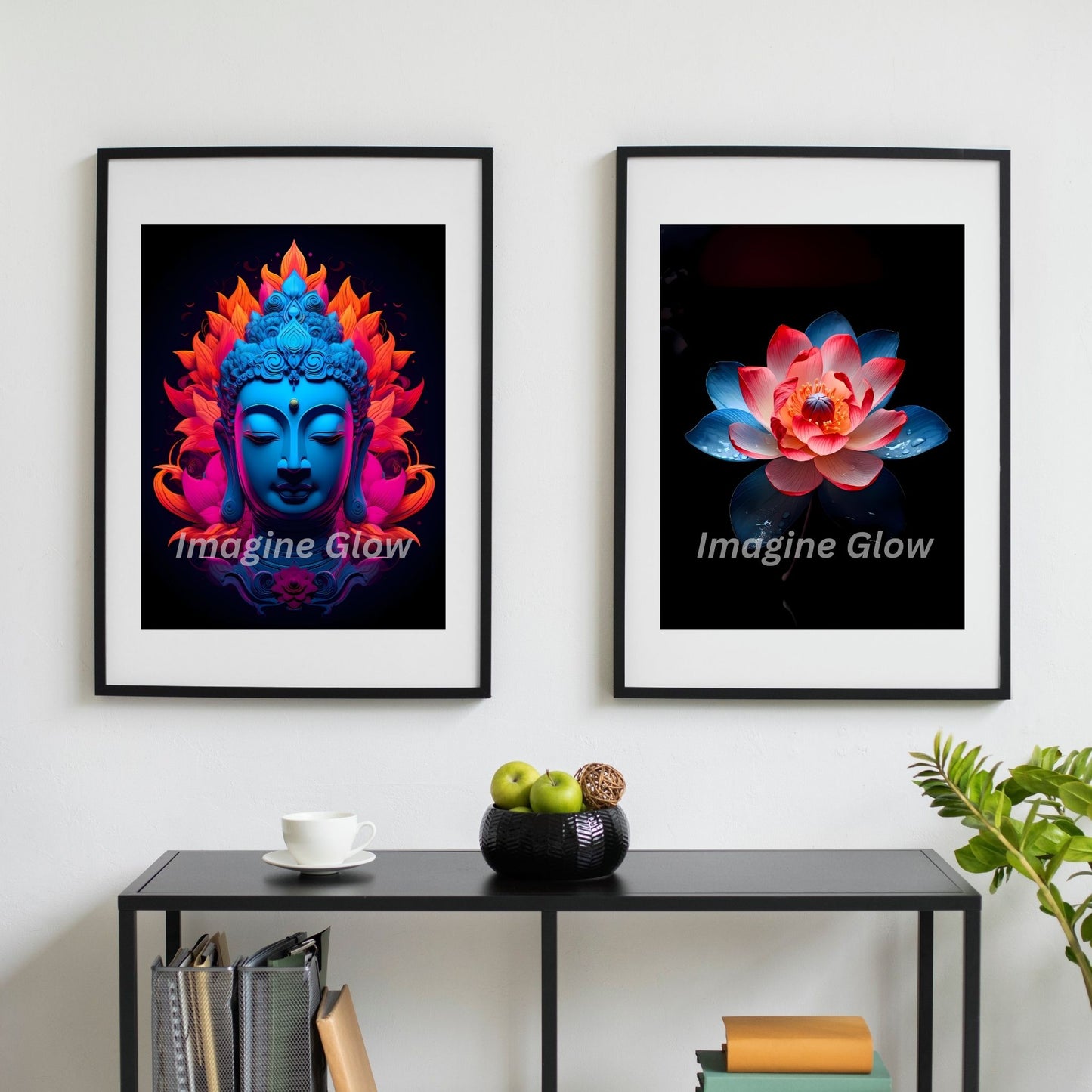 Buddha Lotus Art – Printable Calmness Decor Set of 2