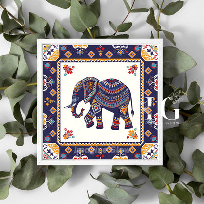 Unique Indian-themed elephant design for cultural home decor