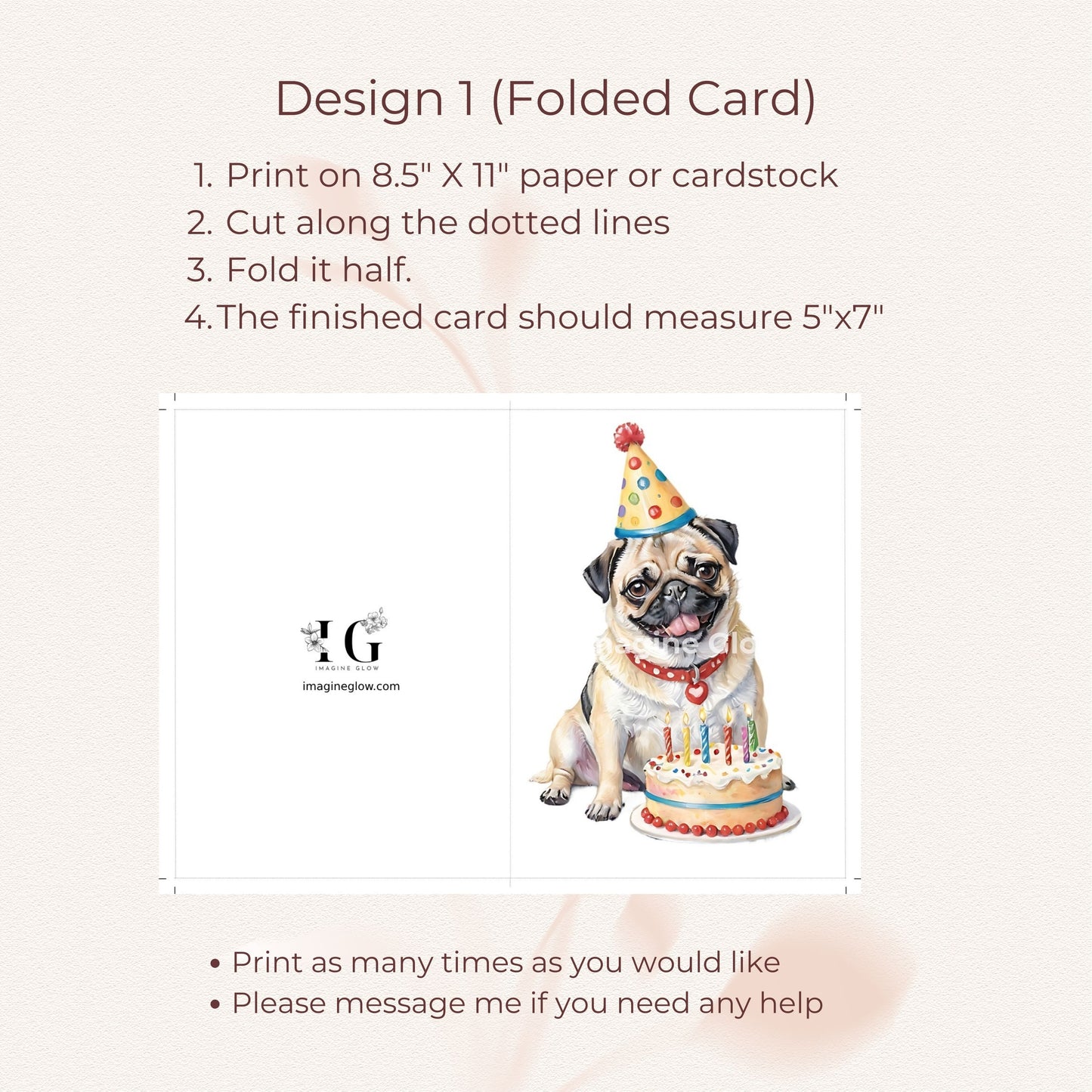 Heartwarming birthday card perfect for pet owners celebrating a special day