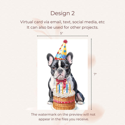 Charming birthday card perfect for pet owners celebrating a special day