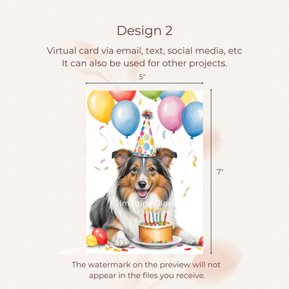 Charming birthday card perfect for pet owners celebrating a special day