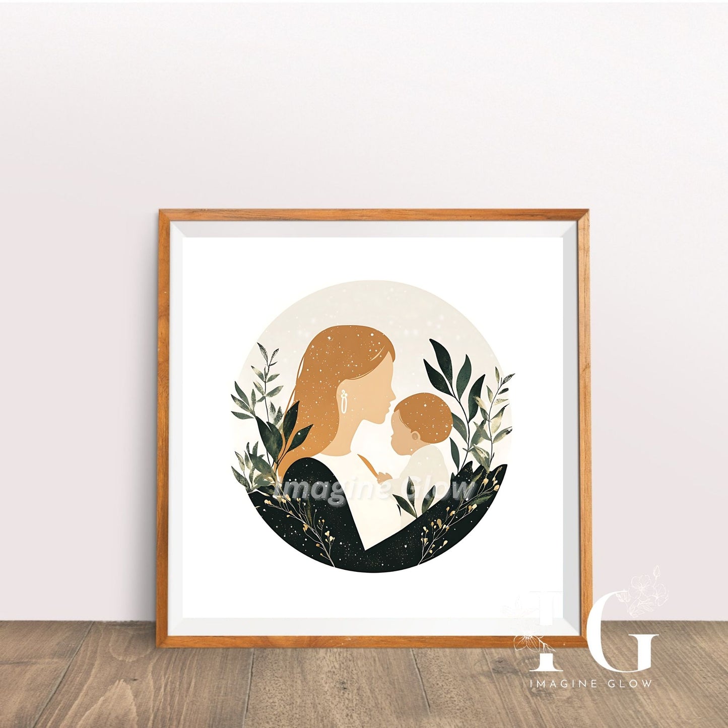 Motherhood Art - Boho Wall Decor for Celebrating Motherhood and Natural Beauty