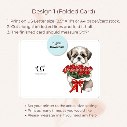 Shih Tzu-themed card for any occasion