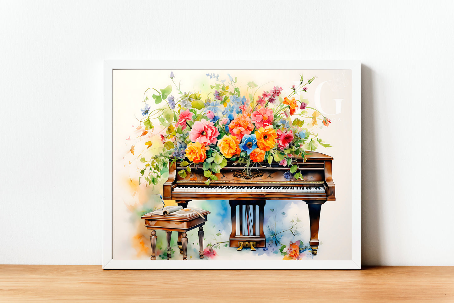 Piano-themed printable decor perfect for musicians