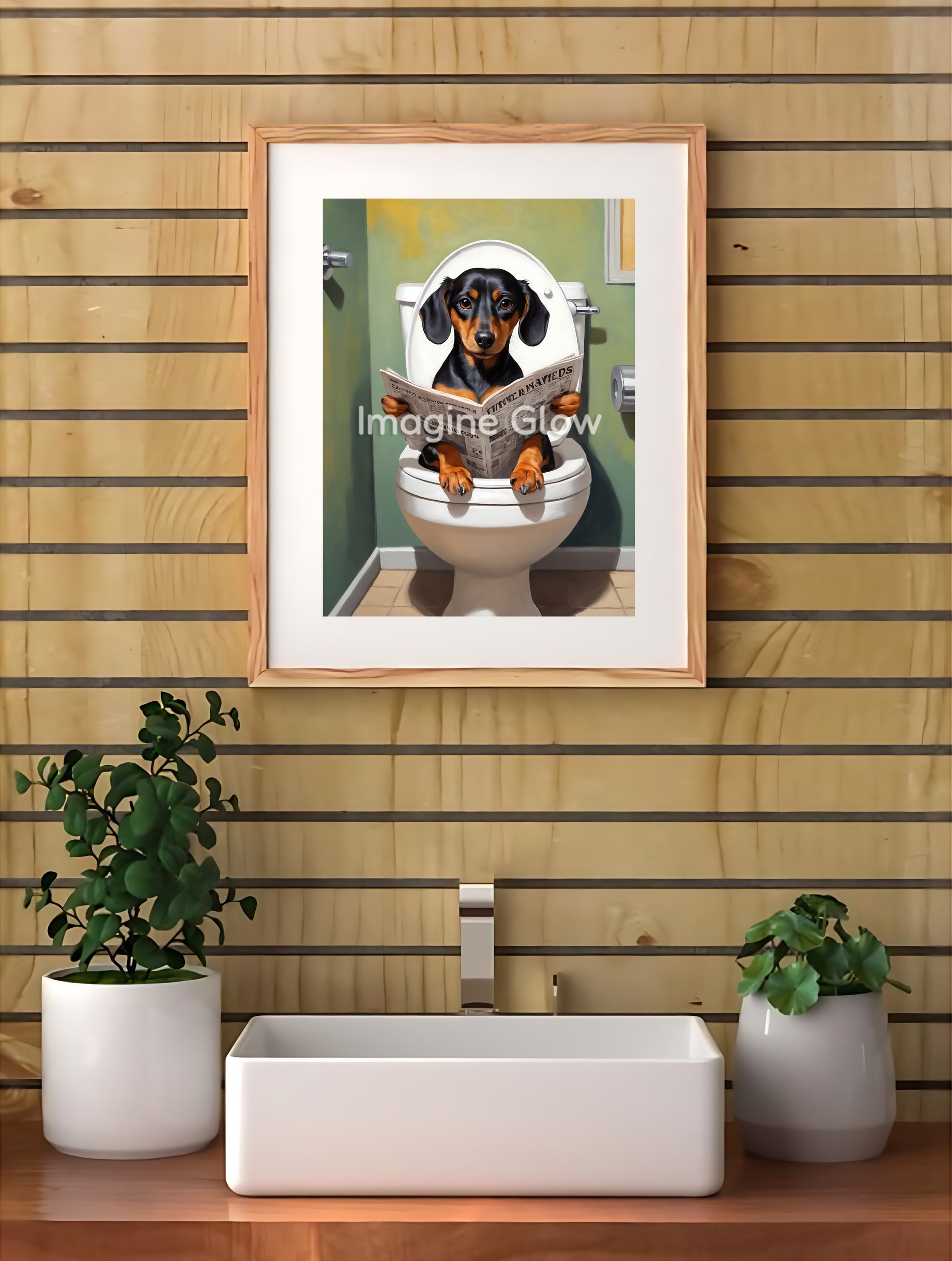 Quirky printable decor ideal for adding character to bathroom spaces