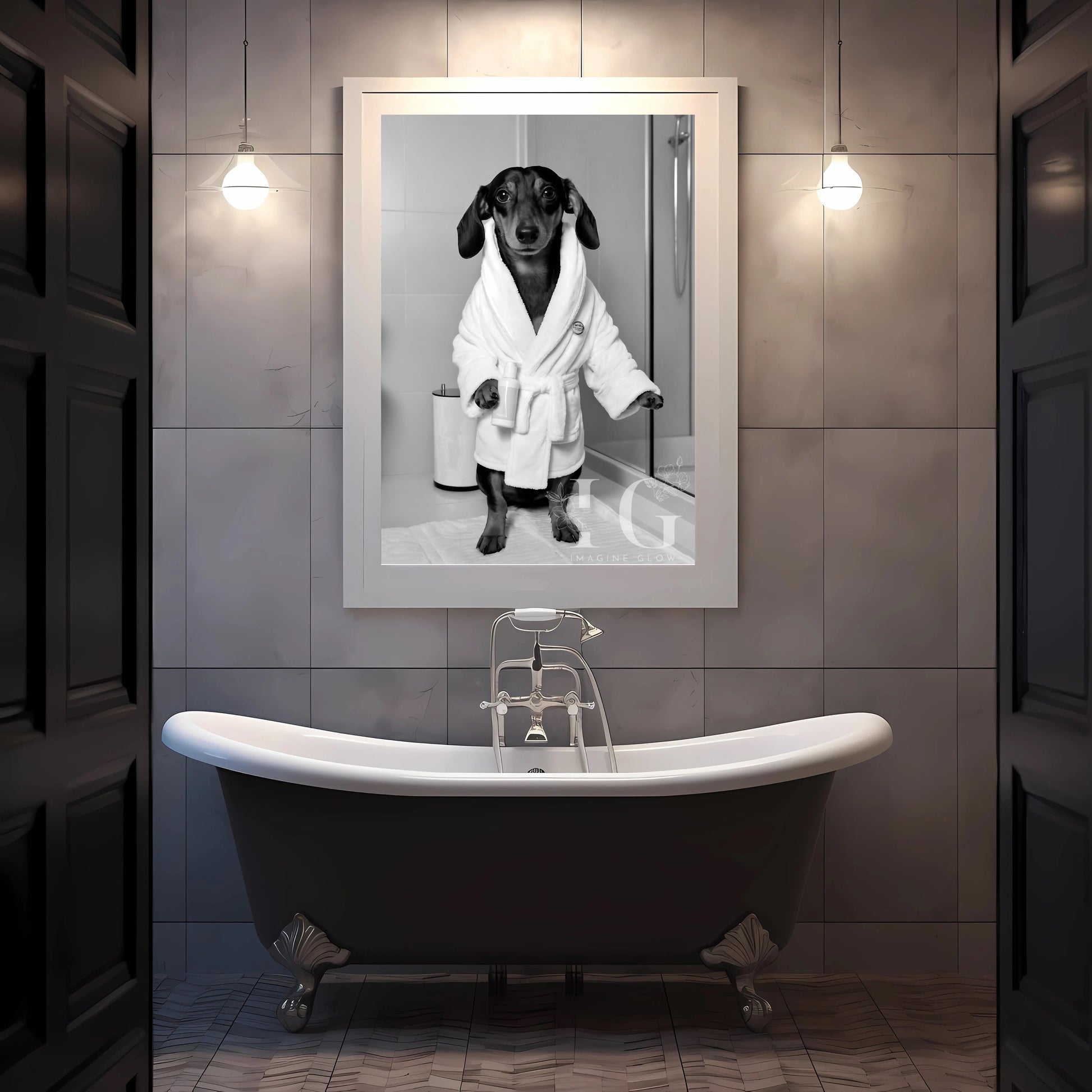 Whimsical printable decor ideal for enhancing bathroom spaces