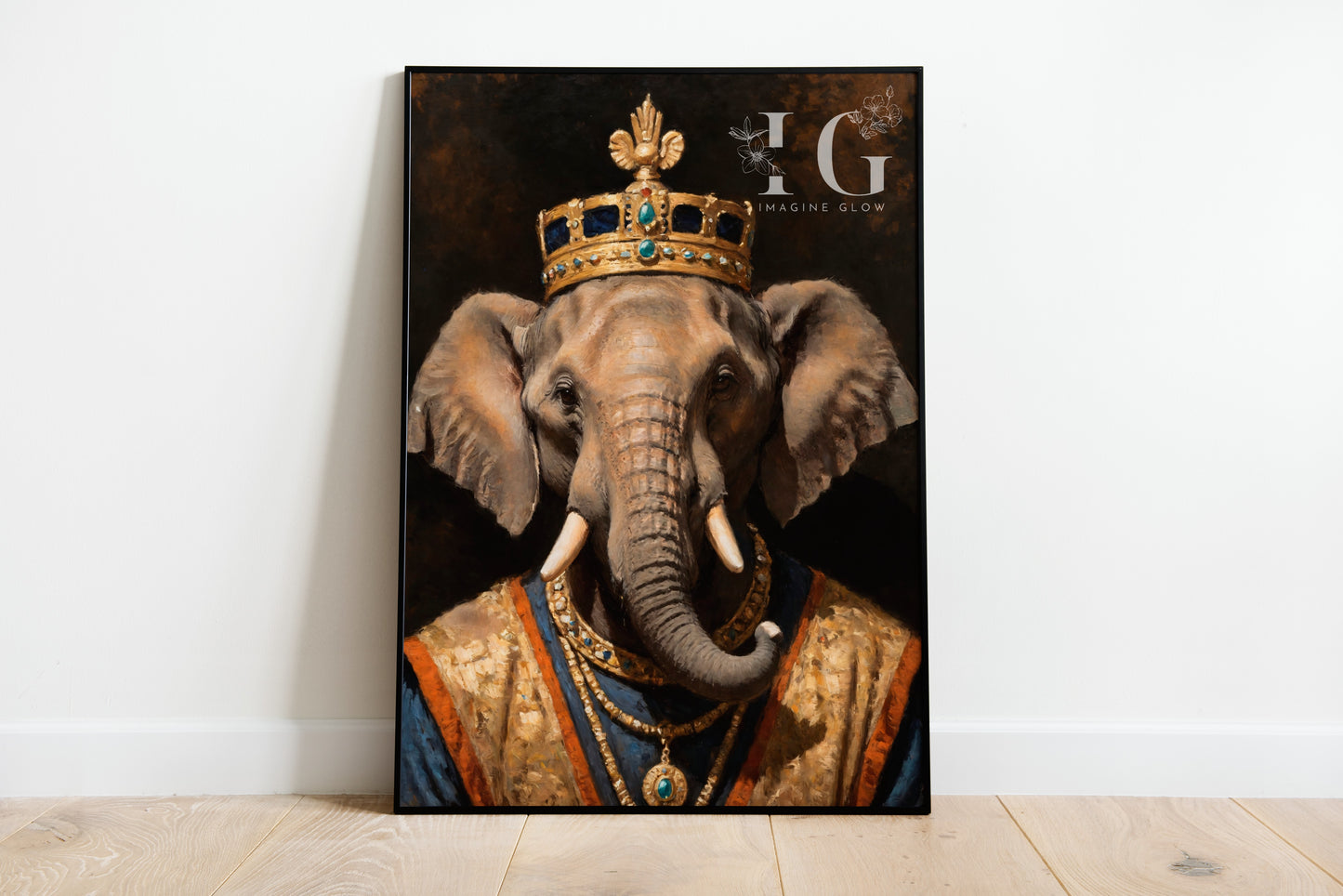 Sophisticated elephant wall art ideal for living rooms and studies