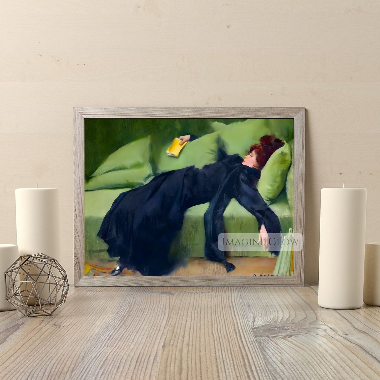 Capture the essence of elegance with this Decadent Young Woman After the Dance Printable.