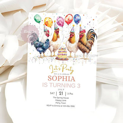 Barnyard birthday invitation
