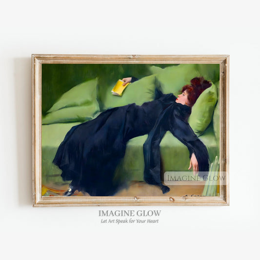 Decadent young woman after the dance printable featuring a graceful figure
