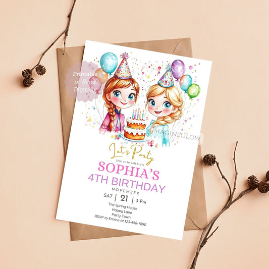 Frozen birthday invitation
