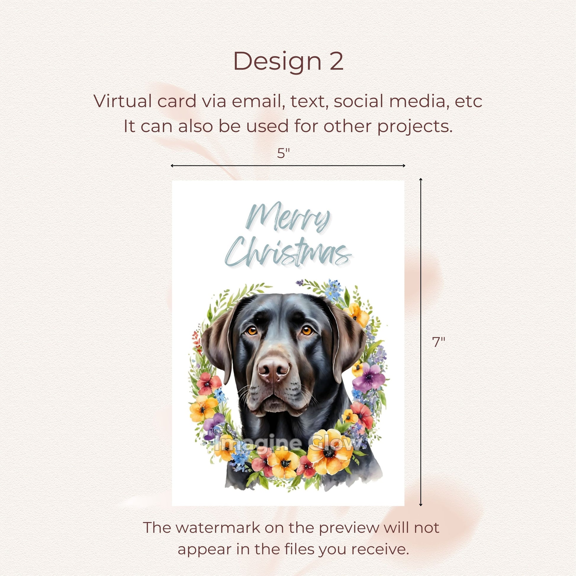 Festive Labrador Christmas Card for Holiday Cheer