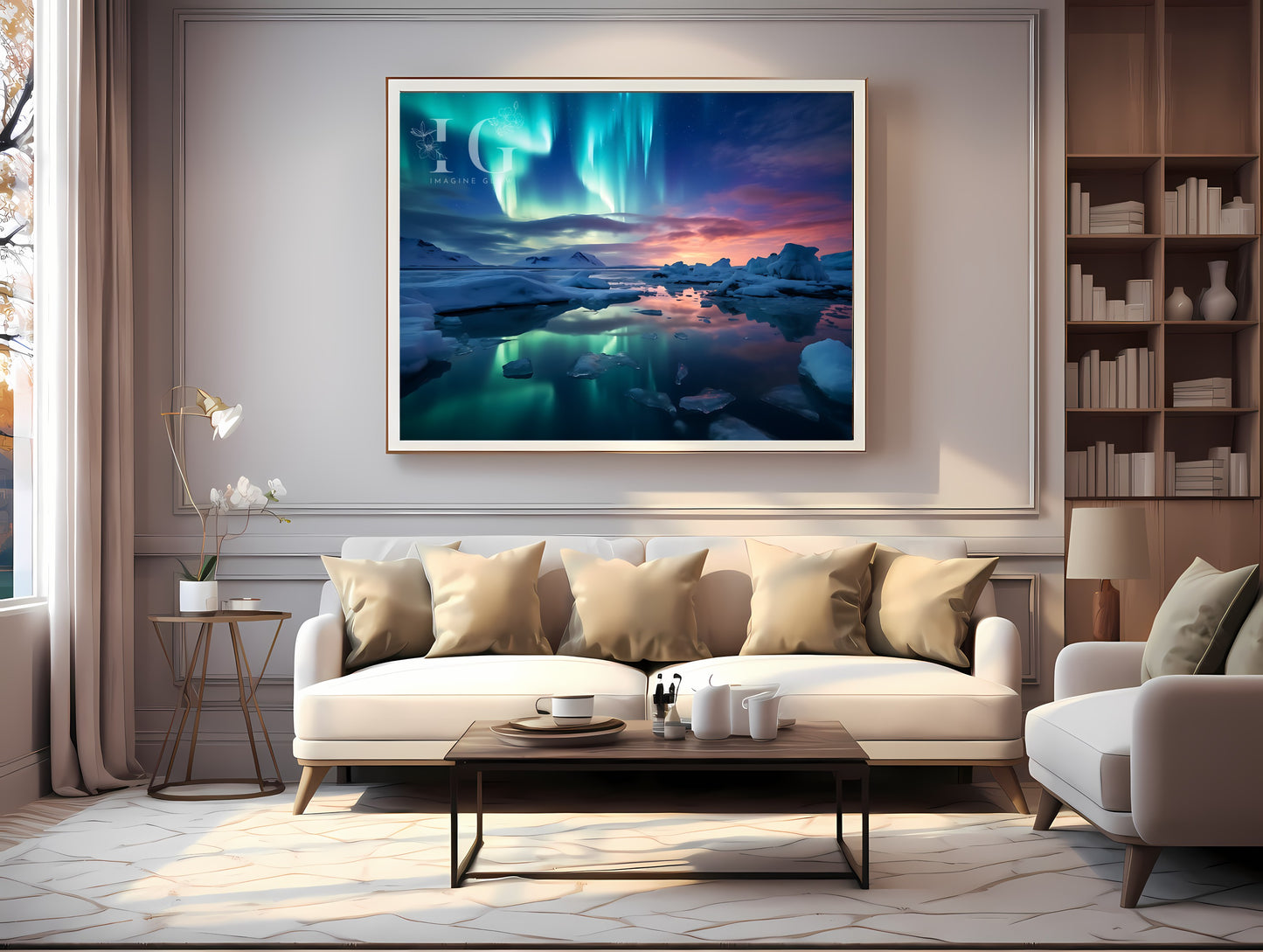 Mesmerizing aurora borealis printable decor for any room