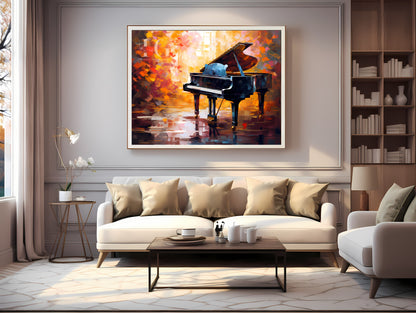 Music-themed decor perfect for studios or practice rooms