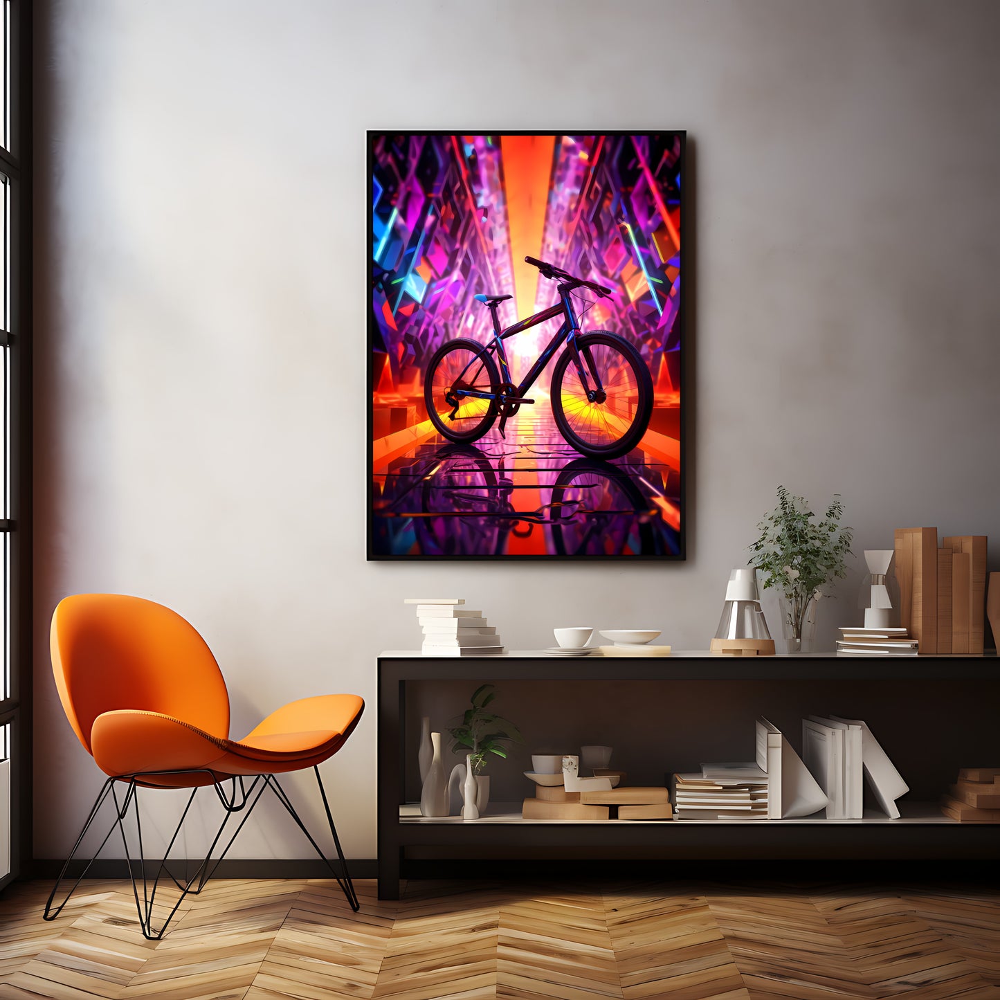 Printable bike art ideal for cycling enthusiasts and home decoration