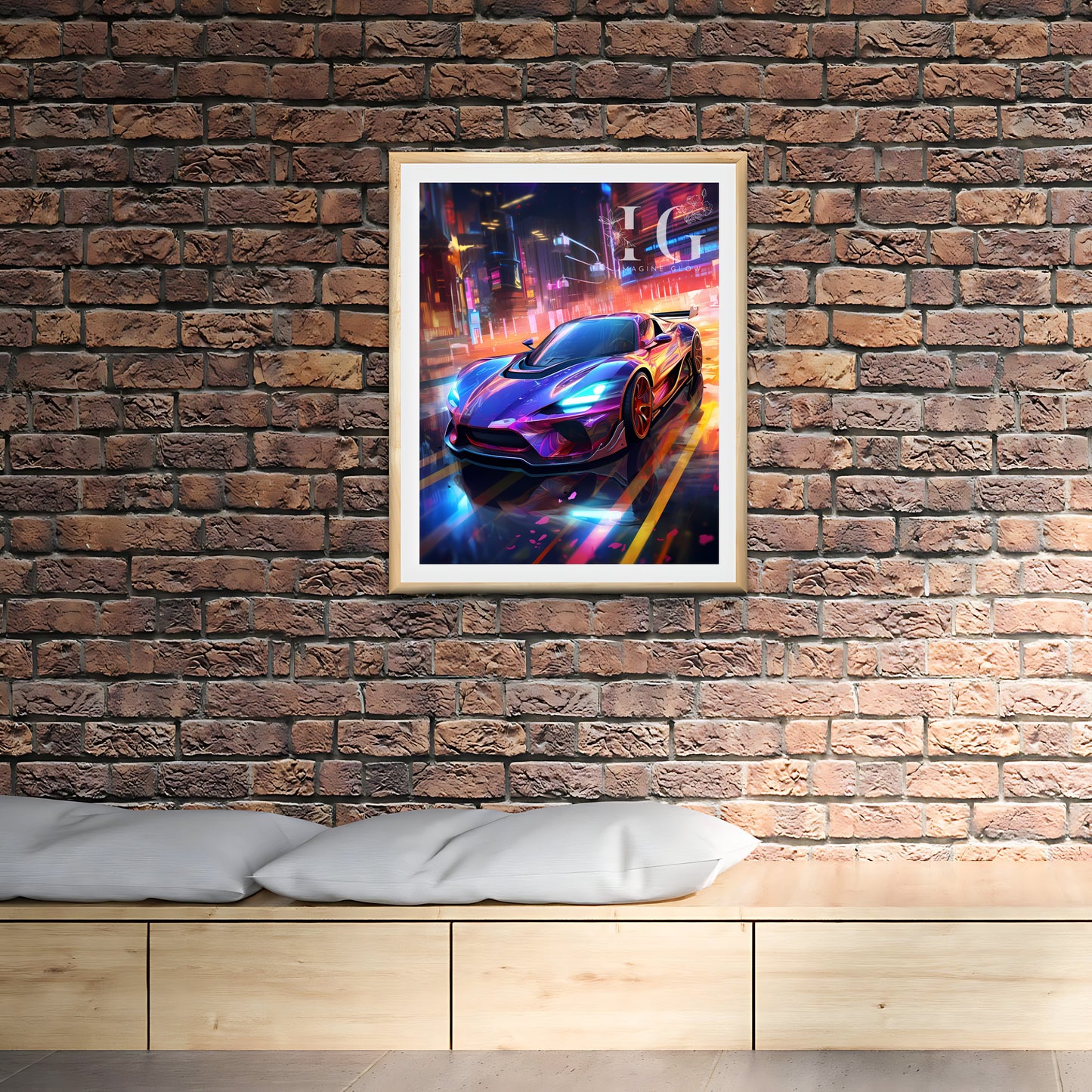 Elegant supercar poster adding flair to any living space