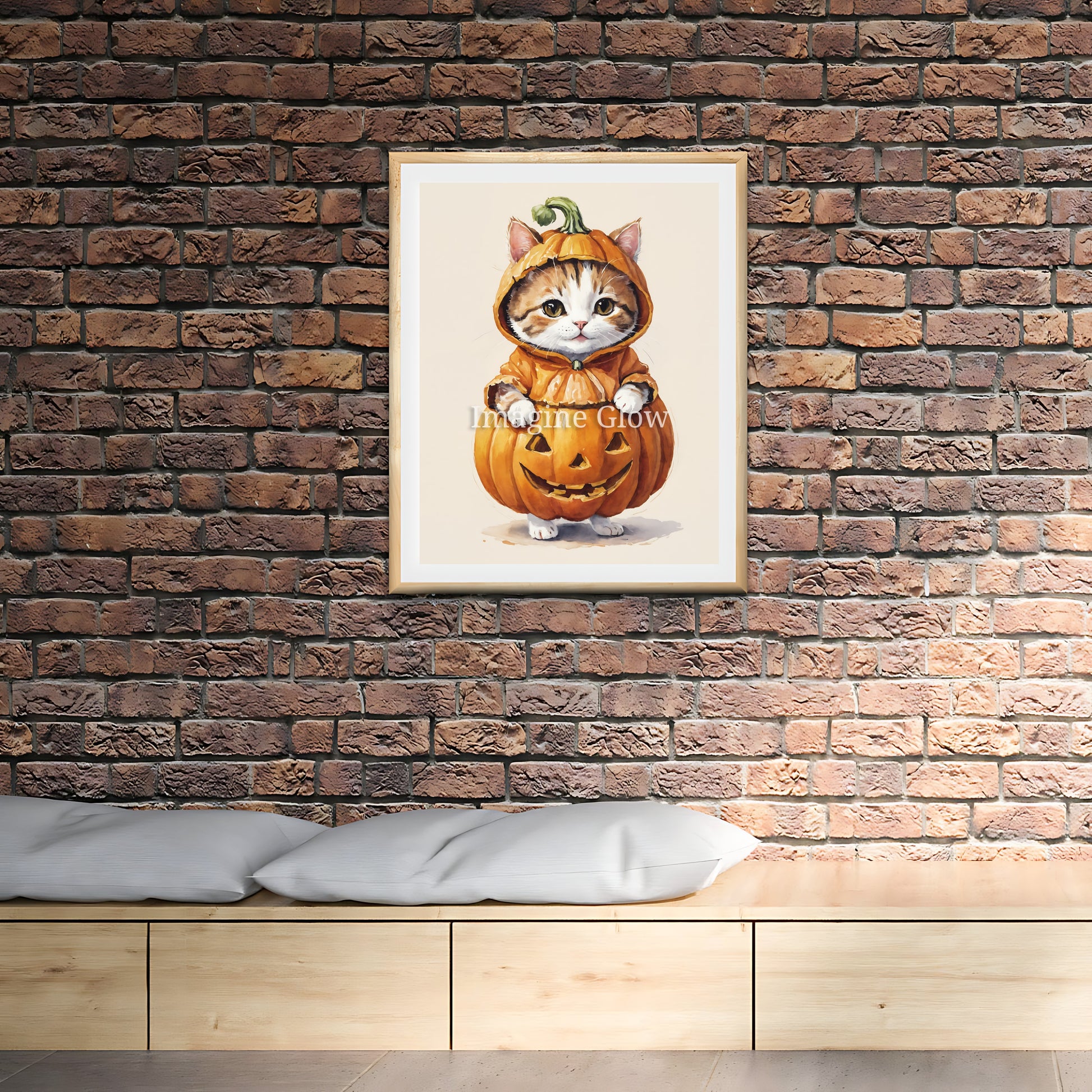 Printable Cat Halloween Art with a humorous and festive design.