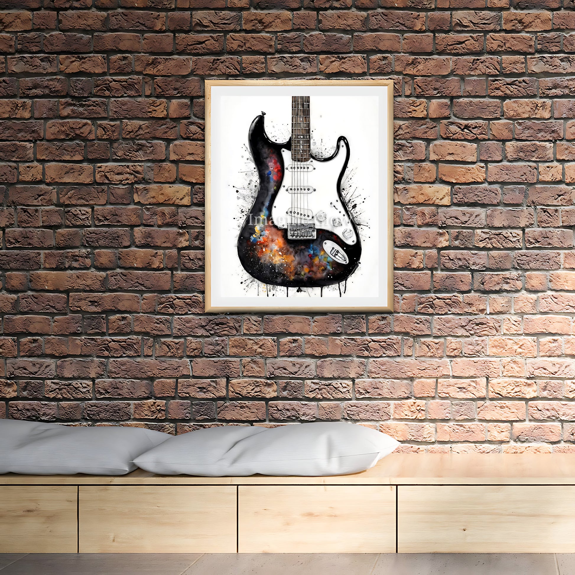 Music-themed decor perfect for aspiring musicians