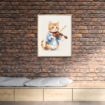 Funny animal music art perfect for musicians and pet lovers