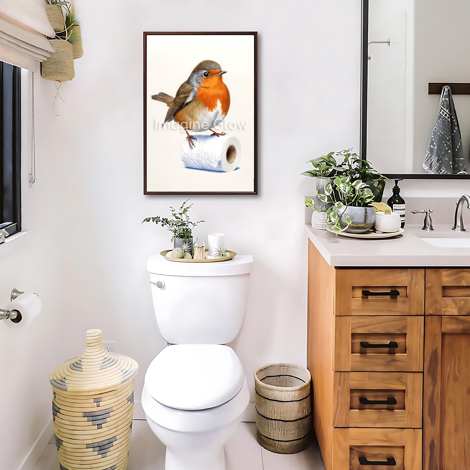 Unique printable gift for bird lovers and fans of whimsical decor





