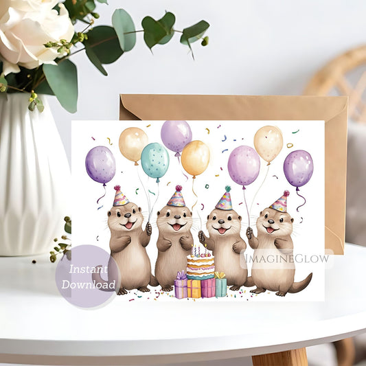 otter birthday card cute animal design
printable otter birthday greeting card
adorable otter birthday card digital download
