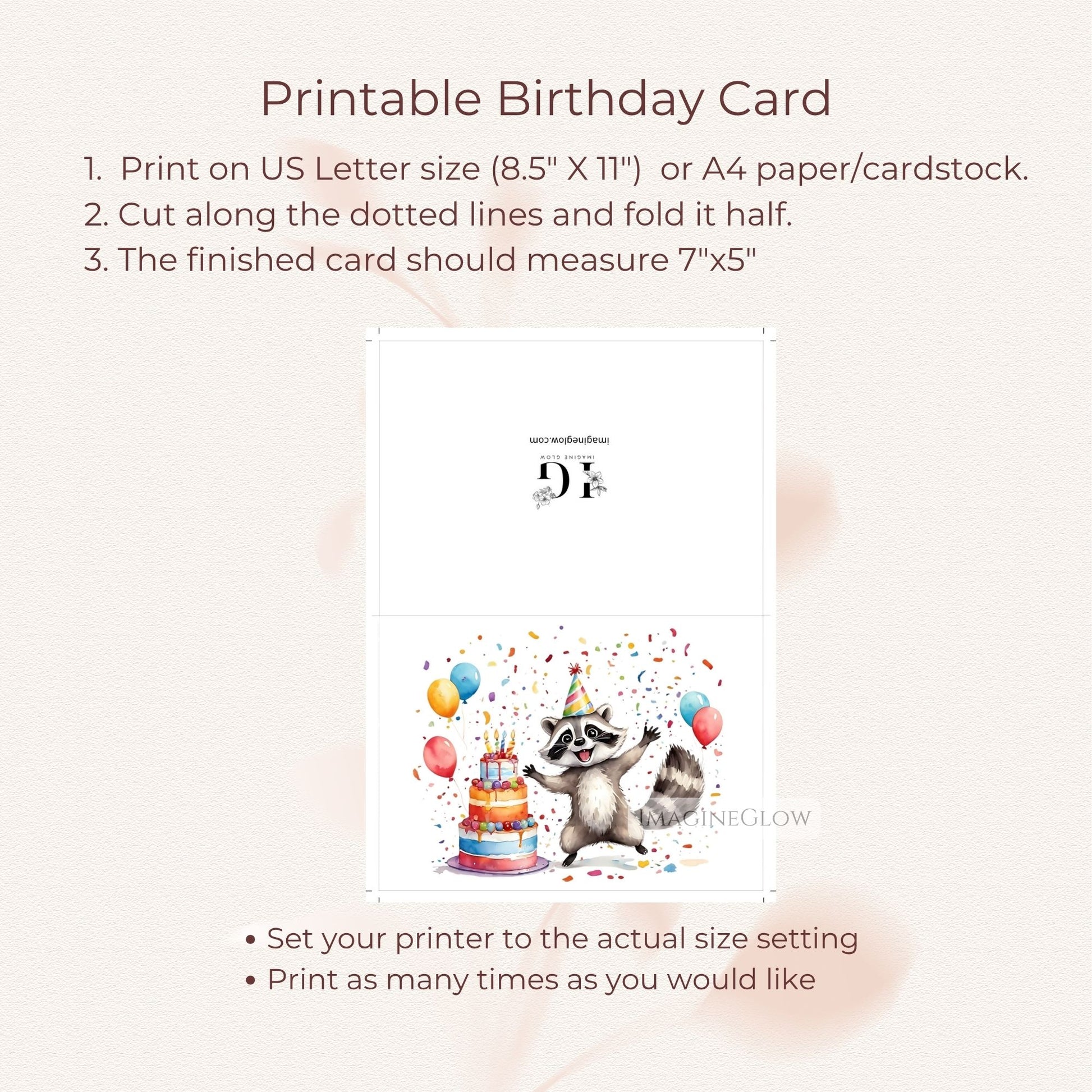 forest animal raccoon birthday card
animal lover raccoon birthday card
adorable raccoon birthday card