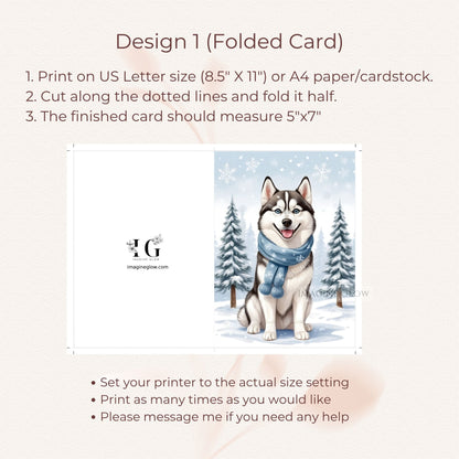 winter husky christmas card design
husky dog christmas greeting festive style

