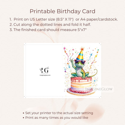 Exotic animal birthday card
Wildlife birthday greeting card