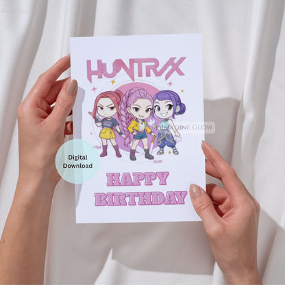 huntrix kpop demon hunters birthday card printable
kpop demon hunters anime birthday card
